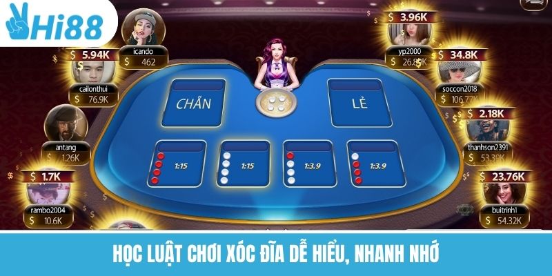 Học luật chơi xóc đĩa dễ hiểu, nhanh nhớ