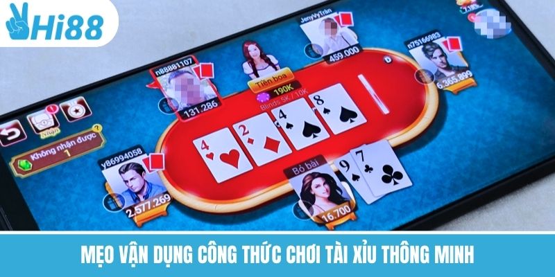 Mẹo vận dụng công thức chơi tài xỉu thông minh